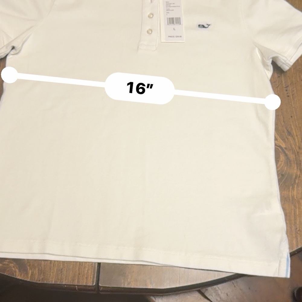 Vineyard Vines White Polo Shirt with Logo